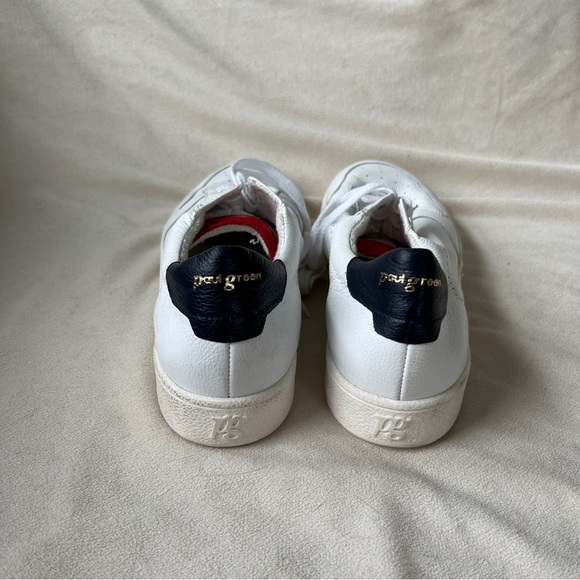 Paul Green White Sneakers with Navy and Red Accents - Picture 6 of 11